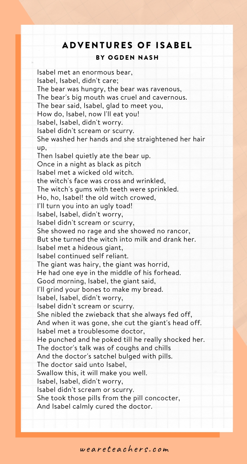 Adventures of Isabel by Ogden Nash