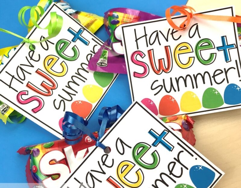 Sweet summer gift bags for students